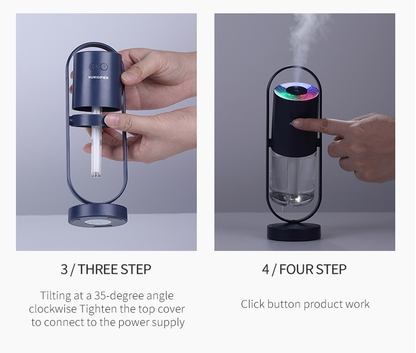 Relax with USB Air Humidifier and Soothing Night Lights - Home Hive HQ