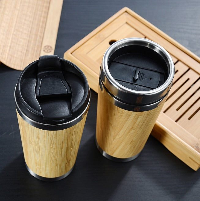 Eco Bamboo Coffee Cup For All Day Warmth - Home Hive HQ
